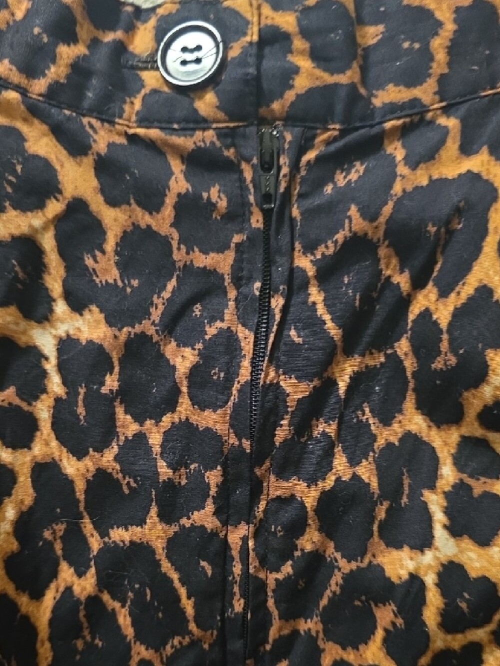 Hell Bunny Leopard Print Circle Skirt - Black & Brown  Size 3X - Picture 5 of 6